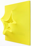 Estroflessione italian style yellow (50x50x18 cm) | Alessandro Butera - Scultura da Parete di Design Italiano - Alessandro Butera Atelier d'Arte italiana dal 2014