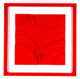 Italian Style Red: Butera 3D Wall Sculpture - Alessandro Butera Atelier d'Arte italiana dal 2014