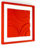 Italian Style Red: Butera 3D Wall Sculpture - Alessandro Butera Atelier d'Arte italiana dal 2014