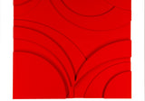 Italian Style Red: Butera 3D Wall Sculpture - Alessandro Butera Atelier d'Arte italiana dal 2014