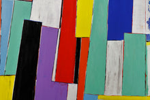 Carica l&#39;immagine nel visualizzatore di Gallery, Arte astratta contemporanea xxl opera unica &quot;geometries and colors&quot; cm. 105x105
