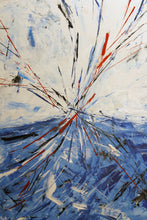 Cargar imagen en el visor de la galería, Arte astratta contemporanea xxl opera unica &quot;blue and yellow&quot; cm. 100x70
