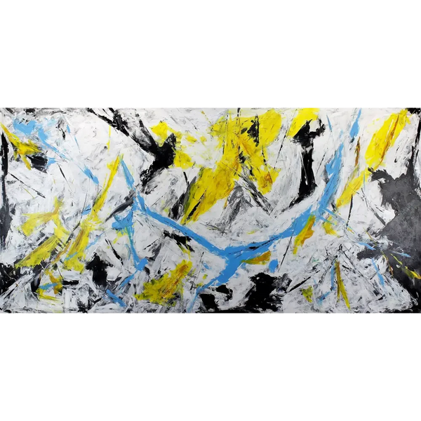 ’abstract 1 (199x104 cm)’ - Un’affermazione audace di arte astratta contemporanea che parla all’anima. - dipinto opera