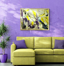 Cargar imagen en el visor de la galería, Arte astratta contemporanea xxl opera unica &quot;violet 101&quot; cm.70x105
