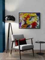 Arte astratta contemporanea opera unica "abstraction 112" cm. 80x100