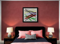 Giclèe su carta cm. 70x70  titolo "space lines" AlessandroButera.gallery - Alessandro Butera Atelier d'Arte italiana dal 2014
