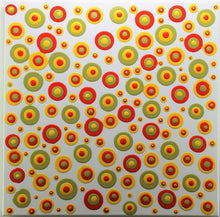 Charger l&#39;image dans la galerie, quadro astratto ad acrilico su tela materico con colori brillanti &quot;colored candies&quot;  opera unica Alessandro Butera cm. 50x50x2
