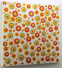 Carica l&#39;immagine nel visualizzatore di Gallery, quadro astratto ad acrilico su tela materico con colori brillanti &quot;colored candies&quot;  opera unica Alessandro Butera cm. 50x50x2
