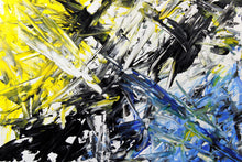 Carica l&#39;immagine nel visualizzatore di Gallery, grande quadro multicolor astratto minimale &quot;abstract 7&quot; opera unica fatto a mano cm. 67x83
