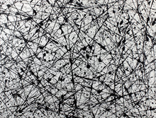 Carica l&#39;immagine nel visualizzatore di Gallery, quadro opera unica astratto in bianco e nero xxl &quot;black and white&quot; cm. 80x104
