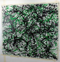 Vert, acrylique sur toile 106x108 cm