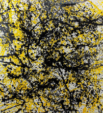 Carica l&#39;immagine nel visualizzatore di Gallery, Dripping... quadro astratto di grandi dimensioni opera unica &quot;yellow&quot; cm.109x105
