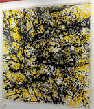 Yellow: Butera, Action Painting, Acrylic Energy, 109x105cm - Alessandro Butera Atelier d'Arte italiana dal 2014