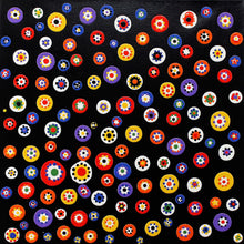 Charger l&#39;image dans la galerie, quadro astratto ad acrilico su tela materico con colori brillanti &quot;colored candies&quot;  opera unica Alessandro Butera cm. 50x50x2
