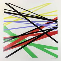 Giclèe su carta cm. 70x70  titolo "space lines" AlessandroButera.gallery