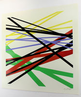 Giclèe su carta cm. 70x70  titolo "space lines" AlessandroButera.gallery