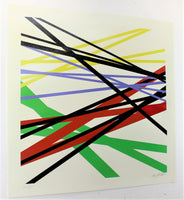 Giclèe su carta cm. 70x70  titolo "space lines" AlessandroButera.gallery