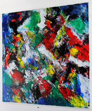 Cargar imagen en el visor de la galería, Arte astratta contemporanea  Alessandro Butera opera unica &quot;colored sign&quot; cm. 50x50
