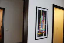 Cargar imagen en el visor de la galería, Giclèe su carta cm. 50x100 titolo &quot;the city of colors&quot; AlessandroButera.gallery
