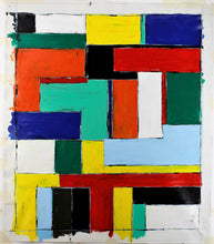 Cargar imagen en el visor de la galería, Arte astratta contemporanea xxl opera unica &quot;geometries and colors&quot; cm. 105x90
