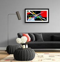 Dreams" - Un volo interiore tra forme e colori, un'opera unica da collezione. cm. 50x90 titolo - Alessandro Butera Atelier d'Arte italiana dal 2014