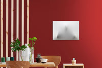 "Italian Style White - Concetto Spaziale: Un'Estroflessione che Illumina lo Spazio" cm 50x70x11 - Alessandro Butera Atelier d'Arte italiana dal 2014