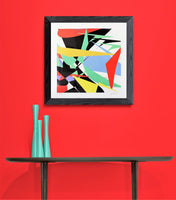 "Colori (60x60 cm)" - Un'esplosione di vitalità cromatica per il tuo spazio. - Alessandro Butera Atelier d'Arte italiana dal 2014