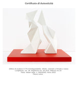 Cargar imagen en el visor de la galería, Dittico di sculture in P.l.a. biodegradabile italian style cm. 35x30x25
